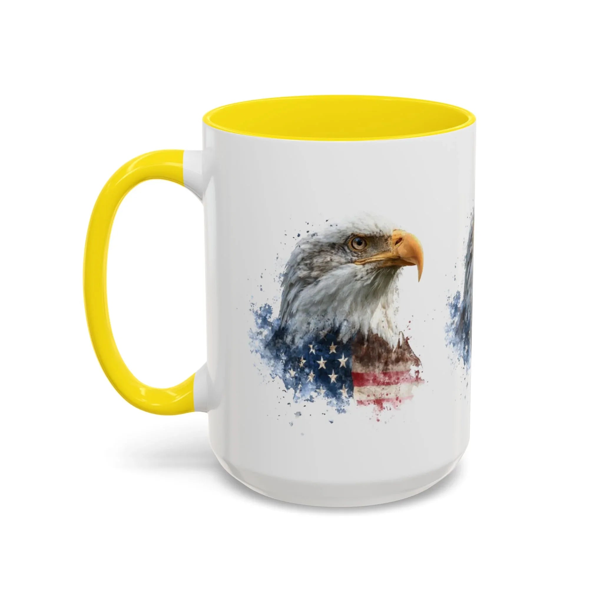 American Flag Bald Eagle Mug | Accent Coffee Mug - 250 USA Celebration