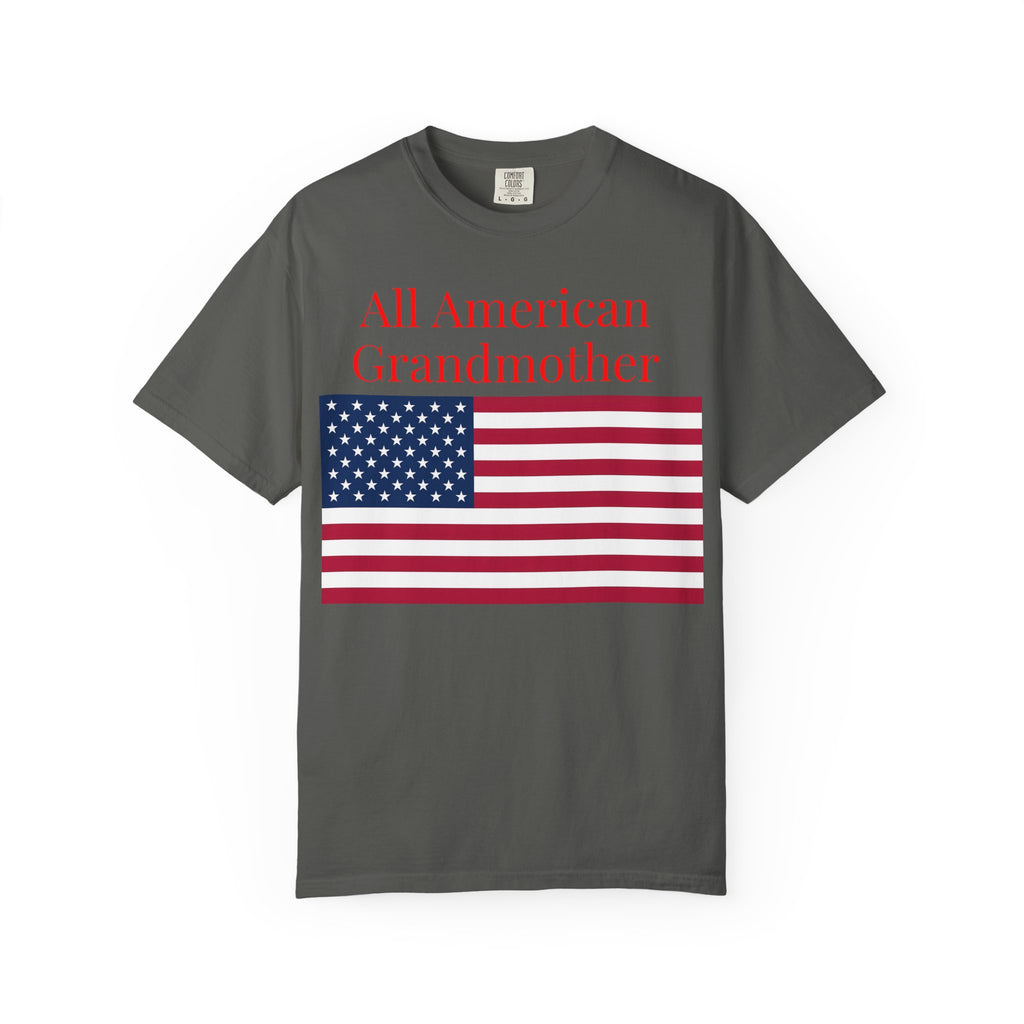 All American Grandmother T-Shirt — Patriotic Flag Tee for Moms & Grandmas