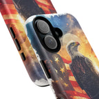 Patriotic Eagle Magnetic Phone Case, Tough Phone Covers, Americana Gifts, Unique Cell Phone Case, Fourth of July, Veterans Day - 250 USA Celebration