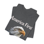 America First Eagle T-Shirt – Patriotic Bald Eagle Tee