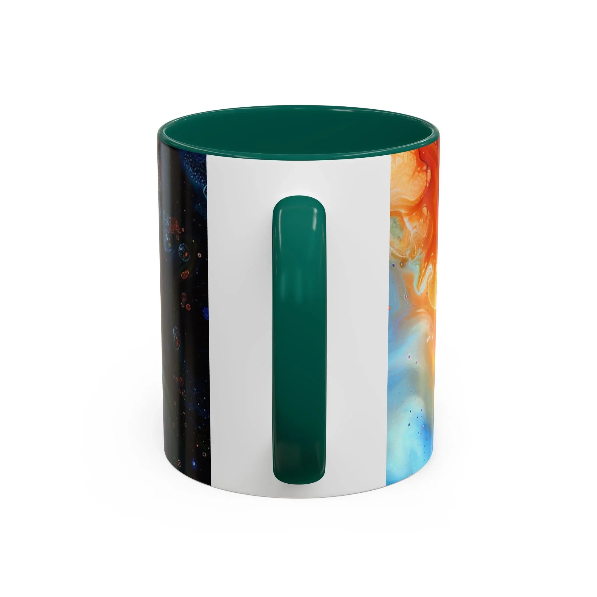 Colorful Mugs (11oz, 15oz) Intense abstract oil splat- coffee cup - 250 USA Celebration