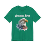 America First Eagle T-Shirt – Patriotic Bald Eagle Tee