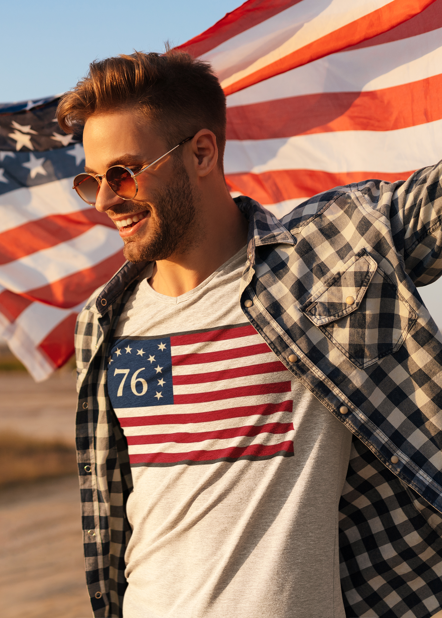The 1776 Bennington Tee – Official 13-Star Edition