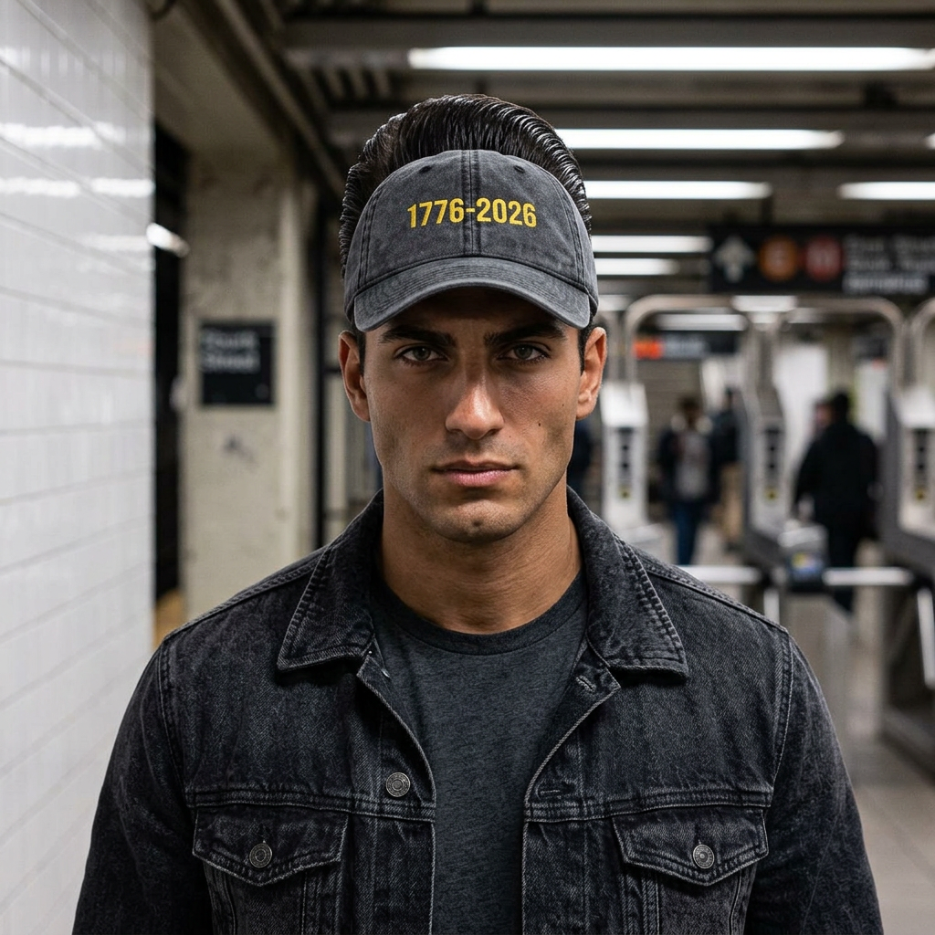 Embroidered "1776-2026" Patriotic Baseball Hat