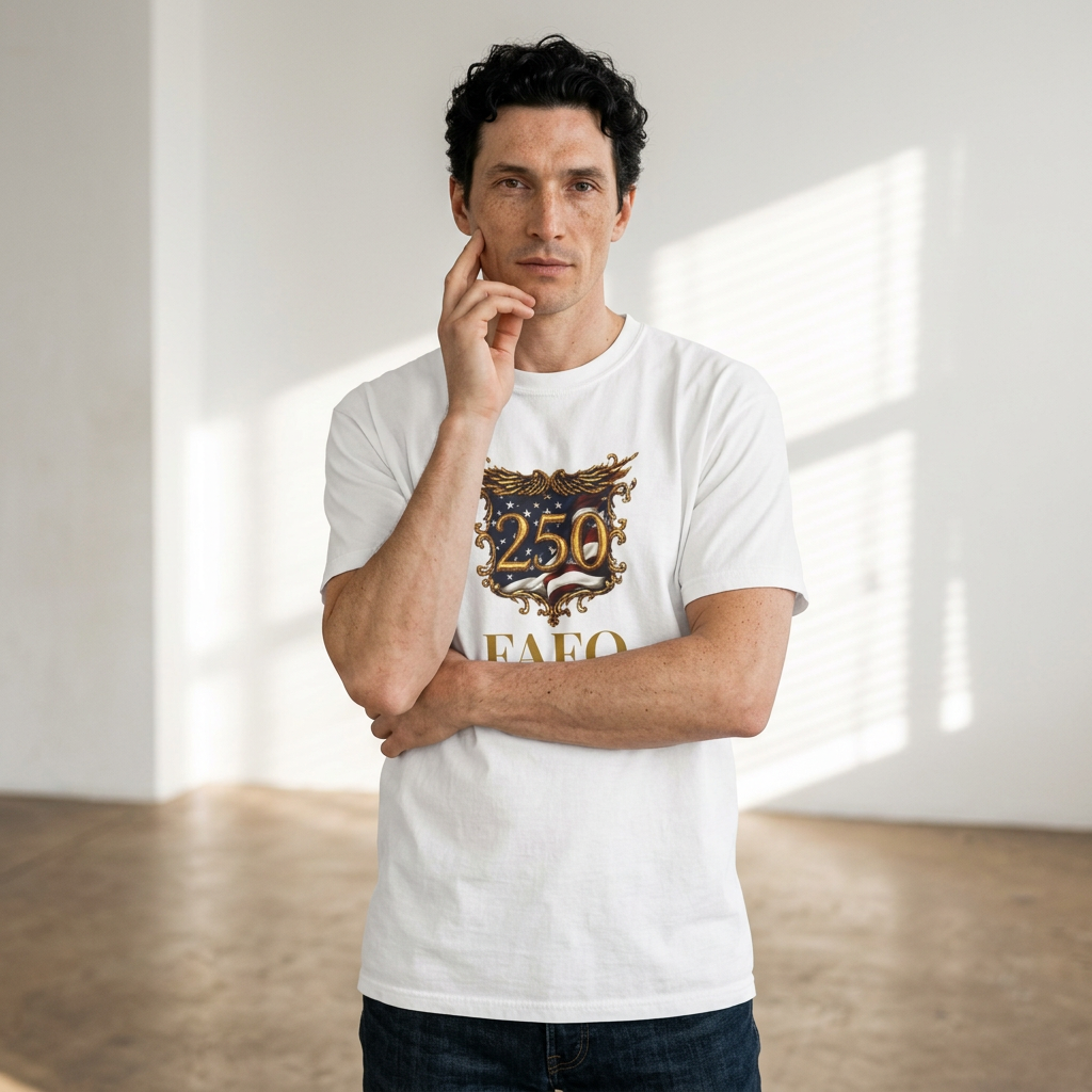 American FAFO T-Shirt — 250 Anniversary FAFO Crest Graphic Tee