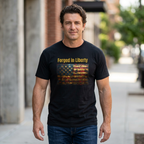 Forged in Liberty American Flag T-Shirt