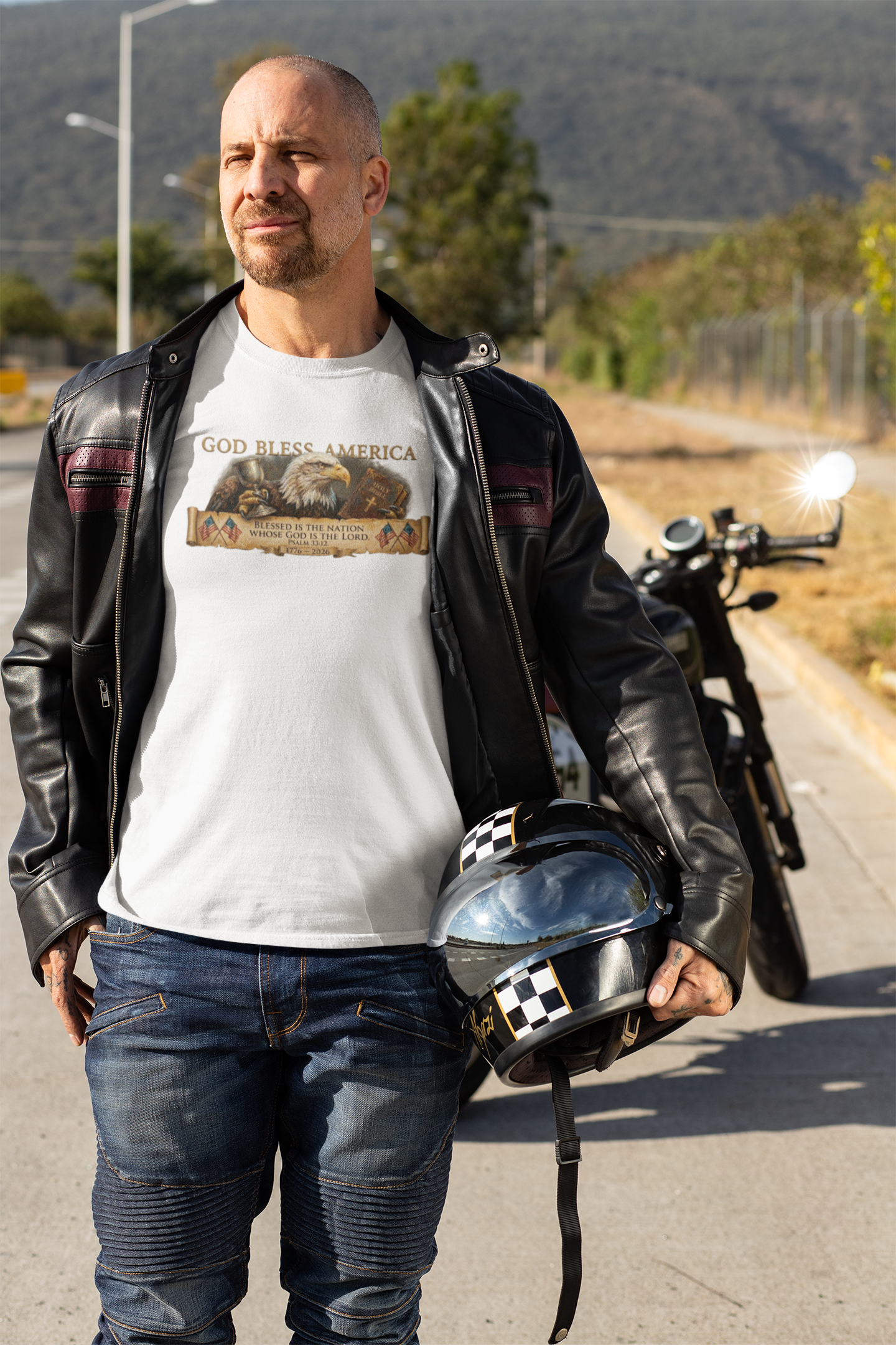 Official 250th Anniversary God Bless America Tee