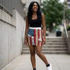 Official 2250th American Flag Pencil Skirt