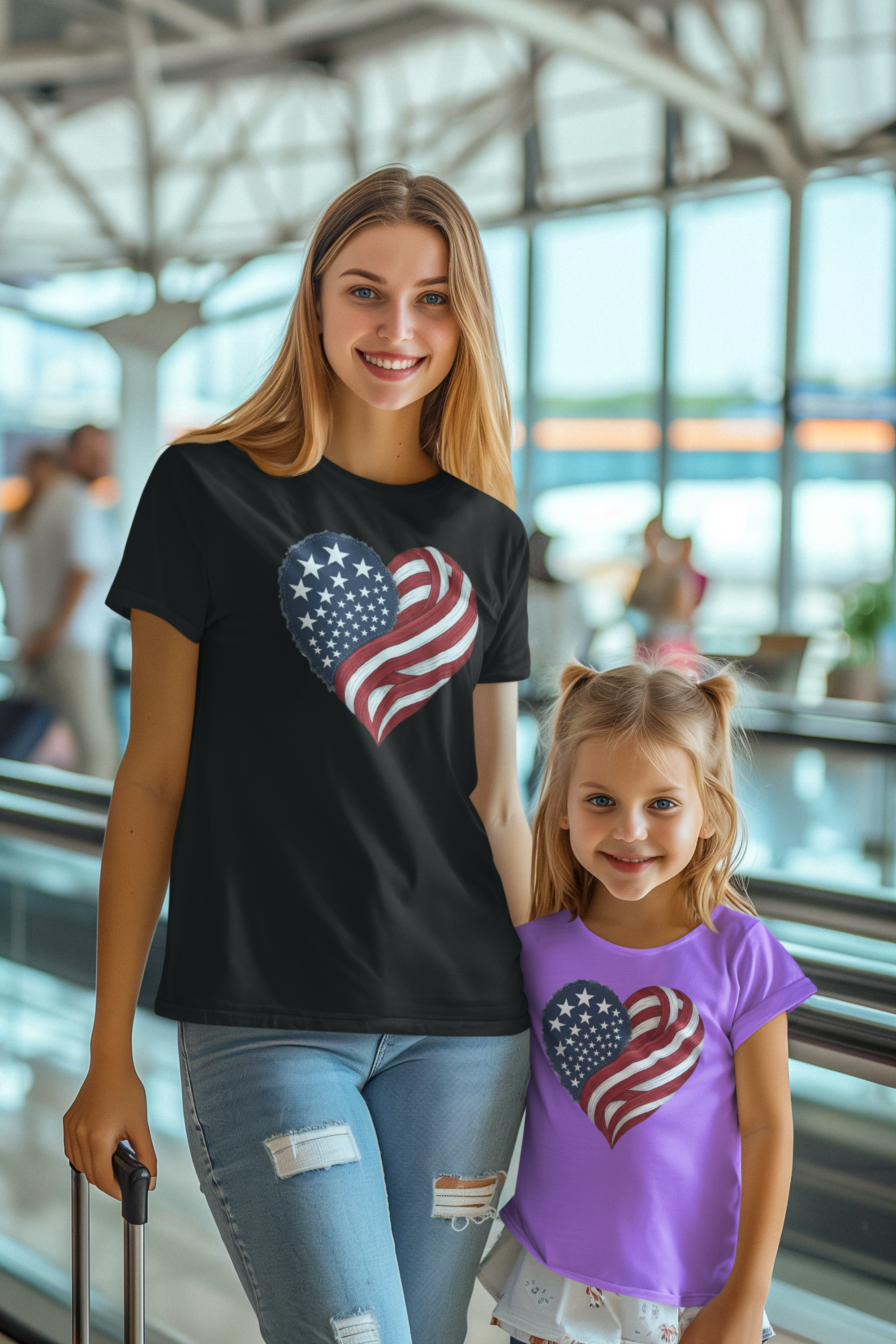 Official 250th Anniversary American Flag Heart Tee