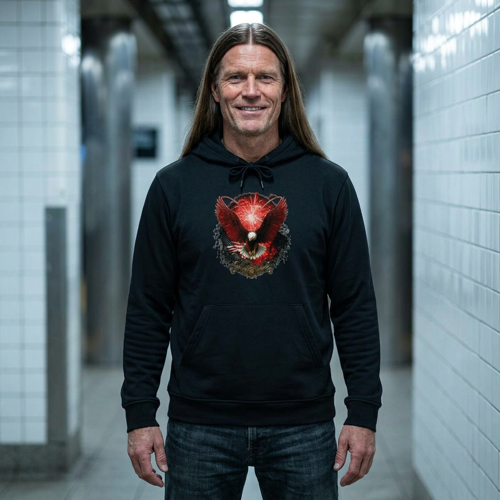 Official 250th Anniversary Exploding Freedom Bald Eagle Hoodie