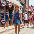 Official 250th Anniversary Patriotic Tie Dye Dress