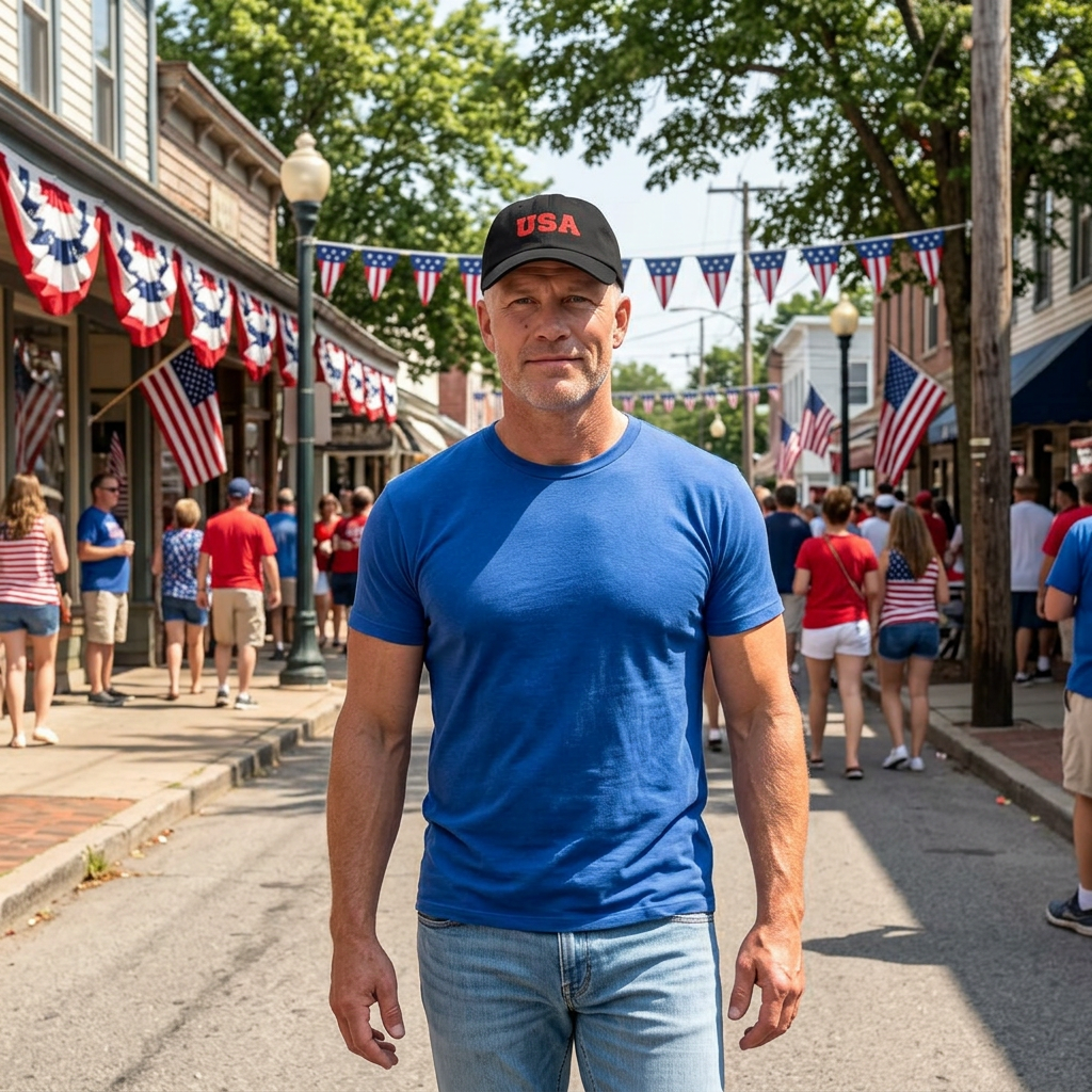 USA Embroidered Dad Cap — Classic Patriotic Baseball Hat
