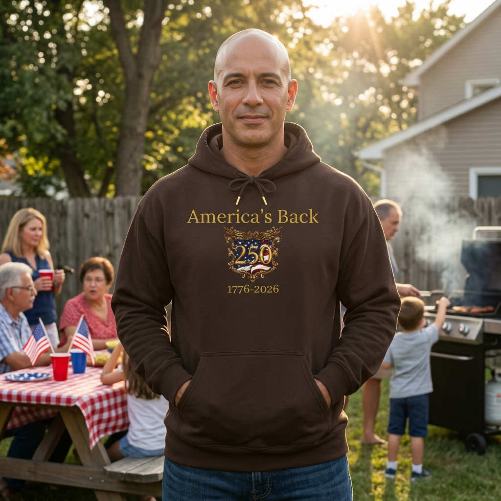 250th Anniversary Hoodie — 1776–2026 Commemorative Patriotic Pullover