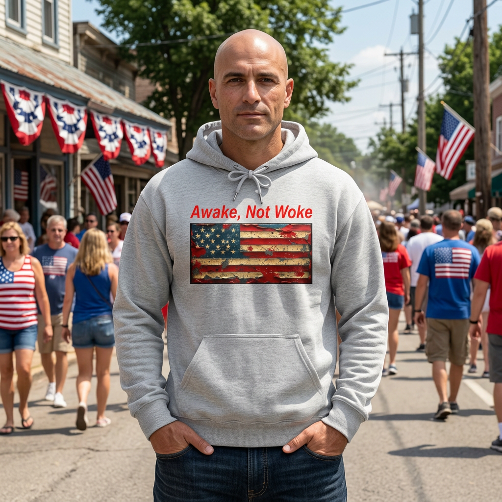 Awake Not Woke Hoodie | Political Statement Sweatshirt