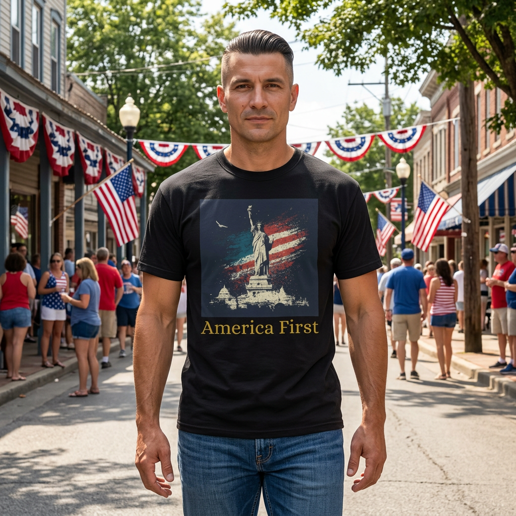 Official 250th Anniversary America First Eagle T-shirt