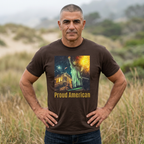 Bald Eagle Illustration Happy Birthday America 250 T-Shirt | Patriotic Eagle Tee