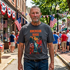 Freedom is Never Free T-shirt | Bald Eagle Patriotic Illustration