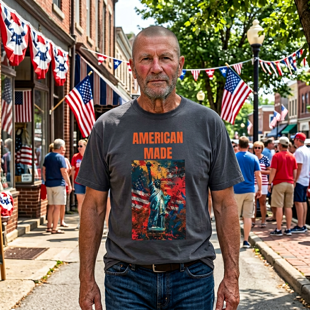 Freedom is Never Free T-shirt | Bald Eagle Patriotic Illustration
