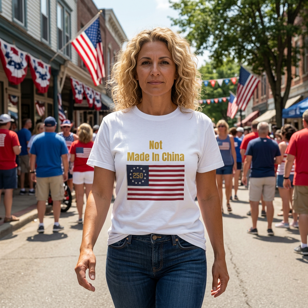 Official "Not Made In China" Patriotic T-shirt