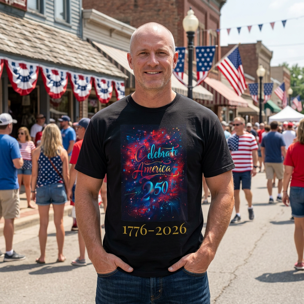 250th America Celebration T-Shirt 1776–2026