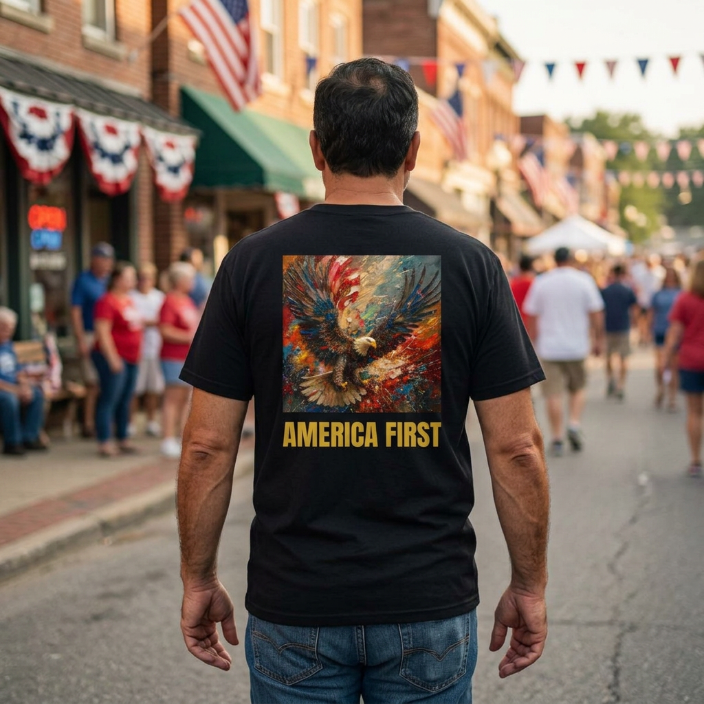 America First Limited Edition Painted Eagle Tee