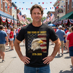 Patriotic Eagle T-Shirt — "I Love the USA 1776–2026"