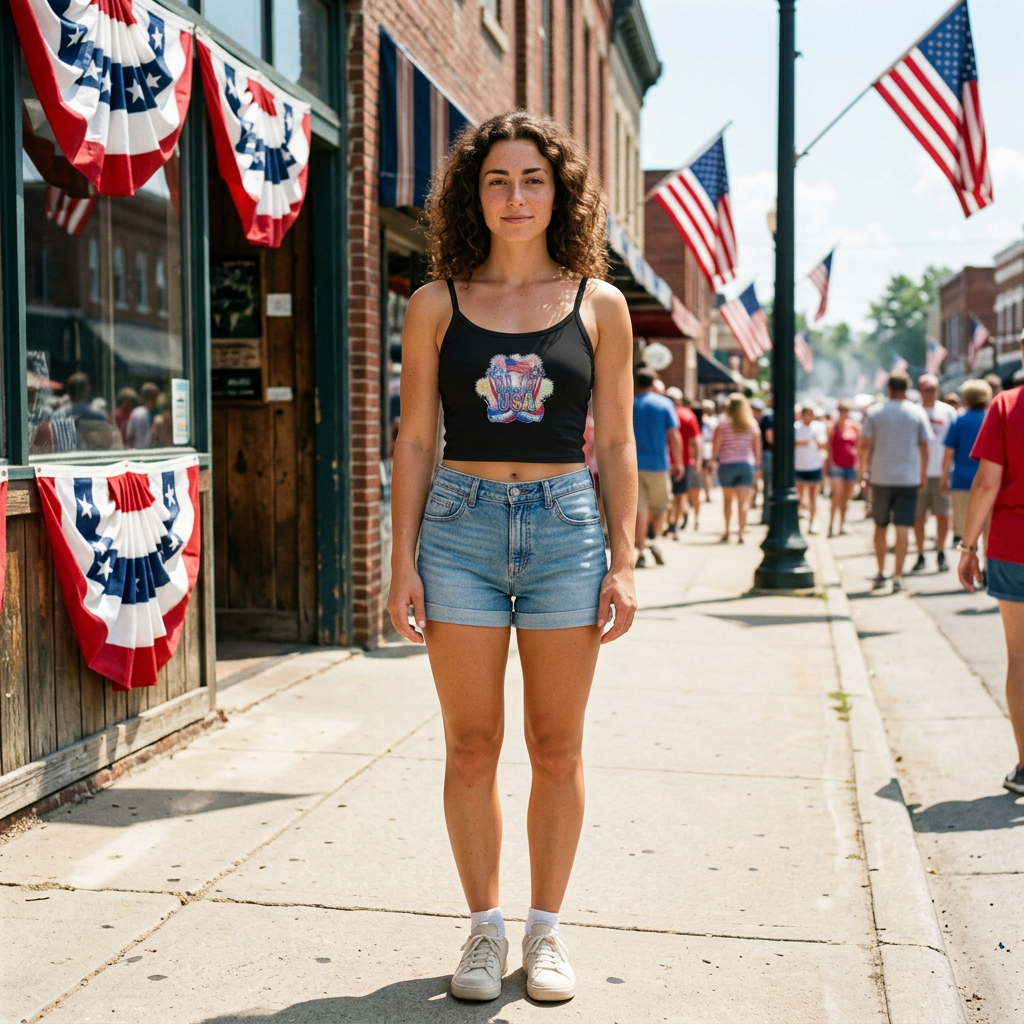Official USA 250th Anniversary Crop Tank Top