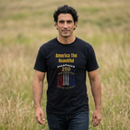 America The Beautiful Eagle T-Shirt — Patriotic Bald Eagle Tee