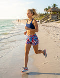 Women's Red White and Blue Tie-Dye Shorts | Patriotic Summer Shorts