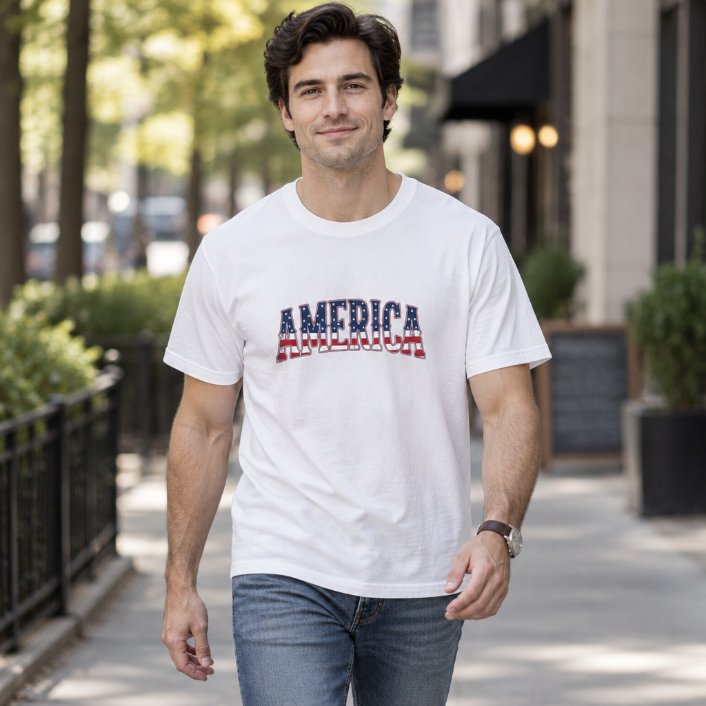 Classic America Patriotic T-Shirt - Unisex Comfort Tee