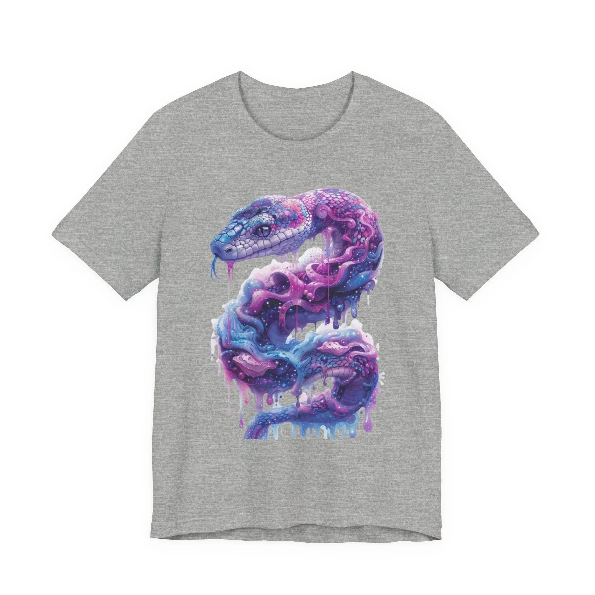Psychedelic Rainbow Ouroboros Tee | Galaxy Fractal Mushroom Snake - 250 USA Celebration
