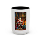 Christmas Santa Coffee Mug, Festive Drinkware for Holiday Cheer, Xmas Gift for Coffee Lovers, Cozy Winter Mug, Santa's Storytime - 250 USA Celebration