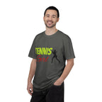 Tennis Girl T-shirt | Tennis Player Silhouette, Sporty Graphic Tee - 250 USA Celebration