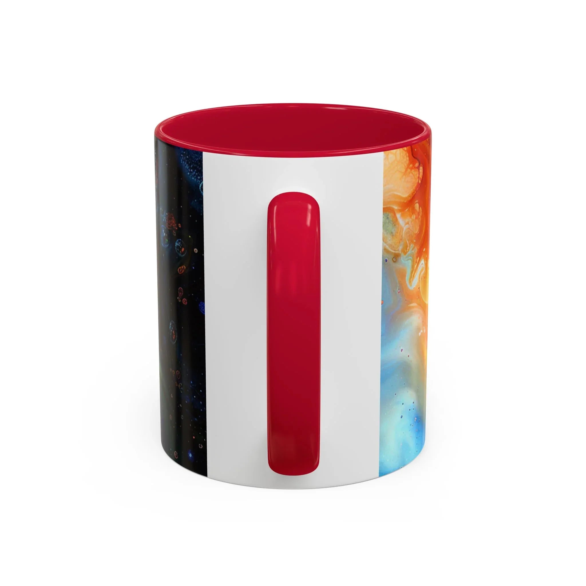 Colorful Mugs (11oz, 15oz) Intense abstract oil splat- coffee cup - 250 USA Celebration