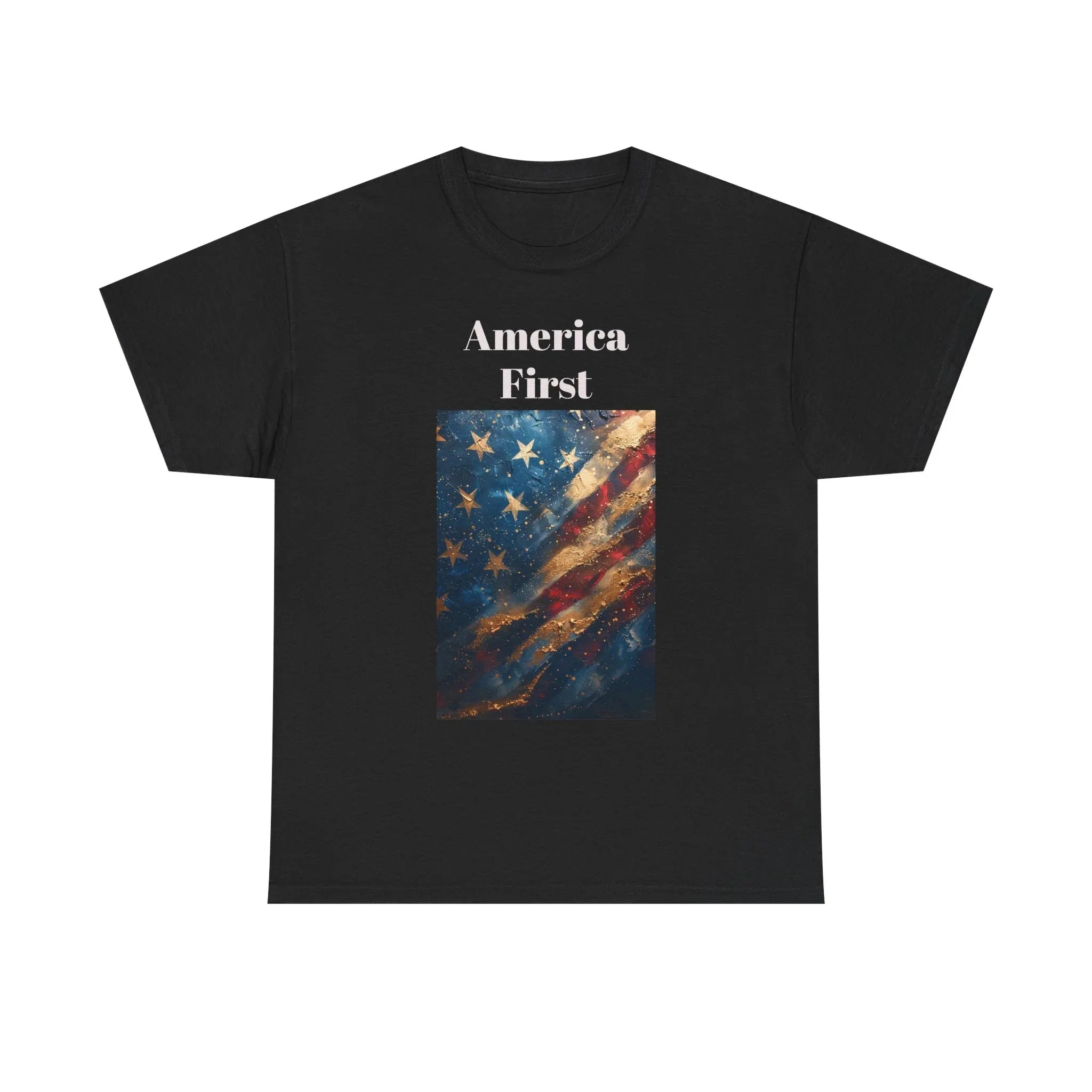 Vintage American Flag Tee, Patriotic Apparel, Independence Day Shirt, Unisex Cotton T-Shirt, Memorial Day Gift, America First Design - 250 USA Celebration