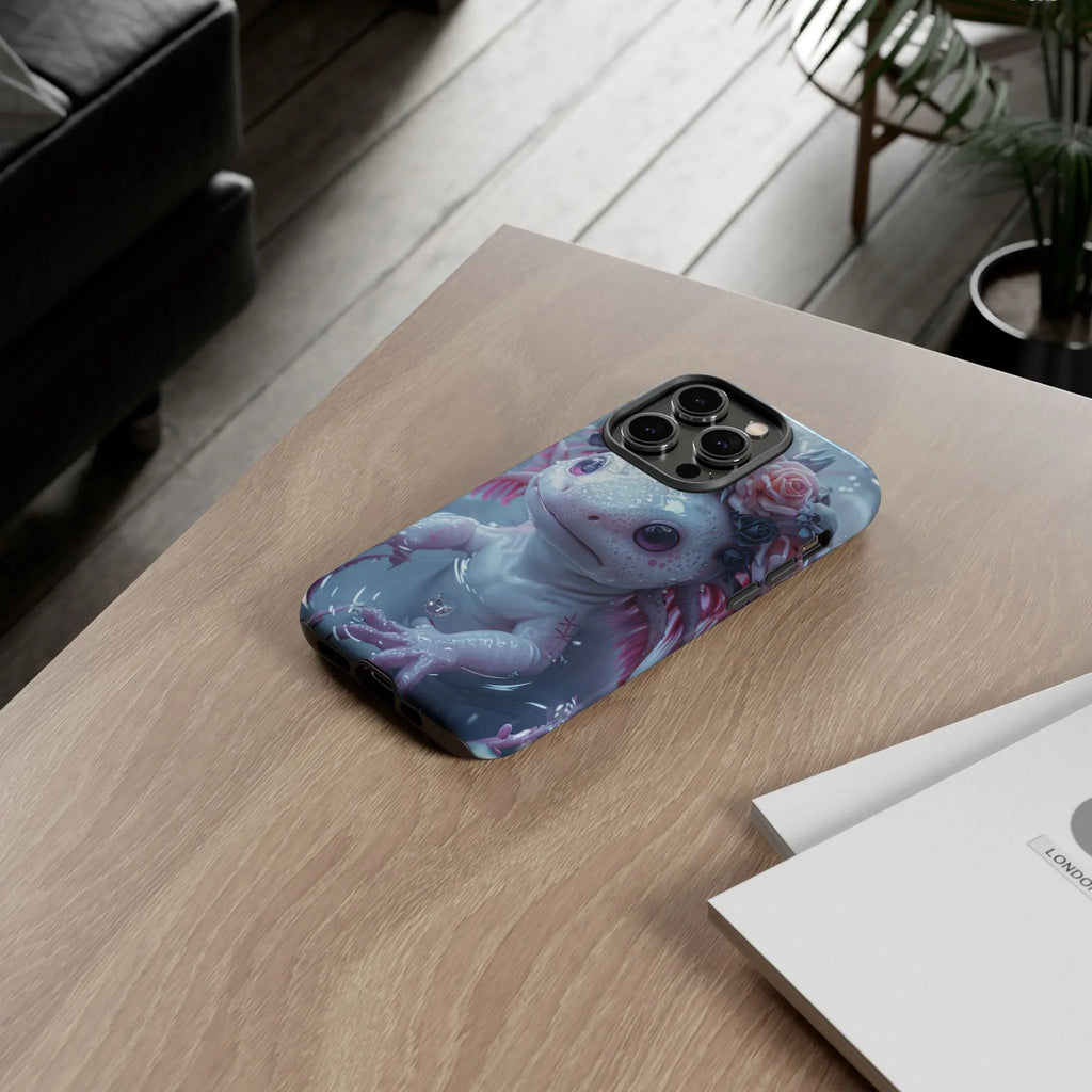 Goth Axolotls Tough Cases | Cute Creepy Axolotl Phone Case, Gloomycore Aesthetic - 250 USA Celebration