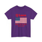 T‑Shirt — QAnon American Flag "Where We Go One, We Go All"