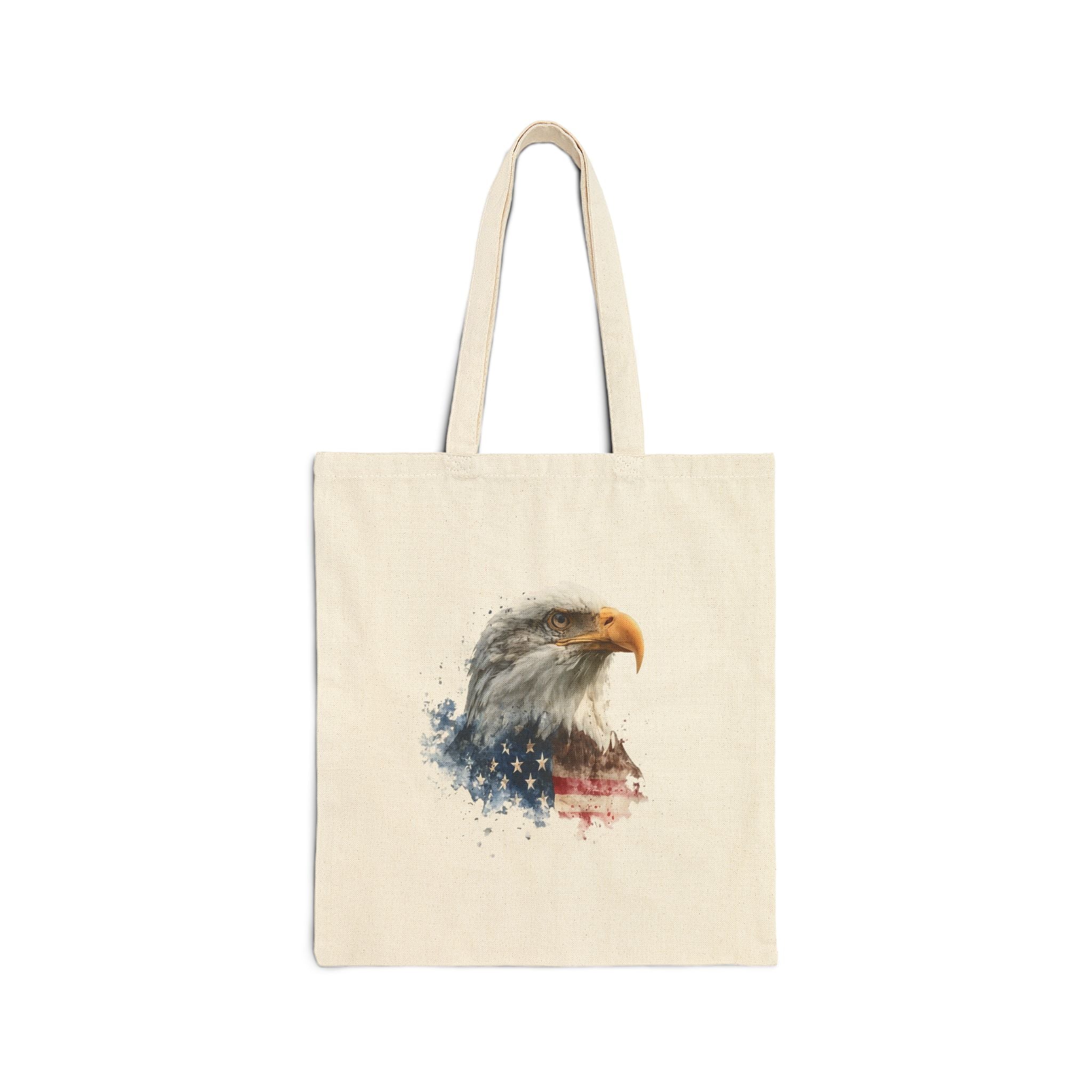 Patriotic Cotton Canvas Tote Bag, Eagle Design, Celebrate America 250, Eco-Friendly Shopping Bag, Gift for USA Lover, 4th of July, [...]