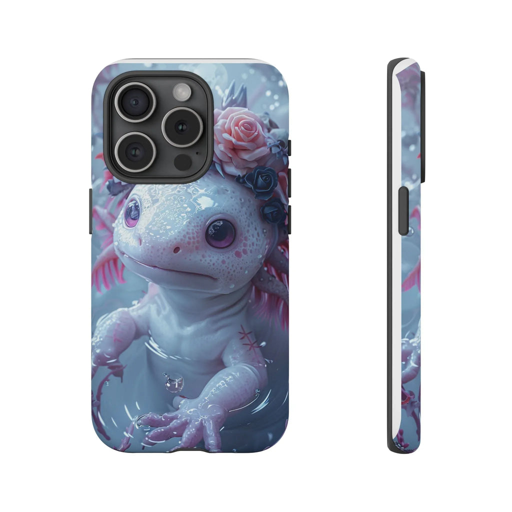 Goth Axolotls Tough Cases | Cute Creepy Axolotl Phone Case, Gloomycore Aesthetic - 250 USA Celebration