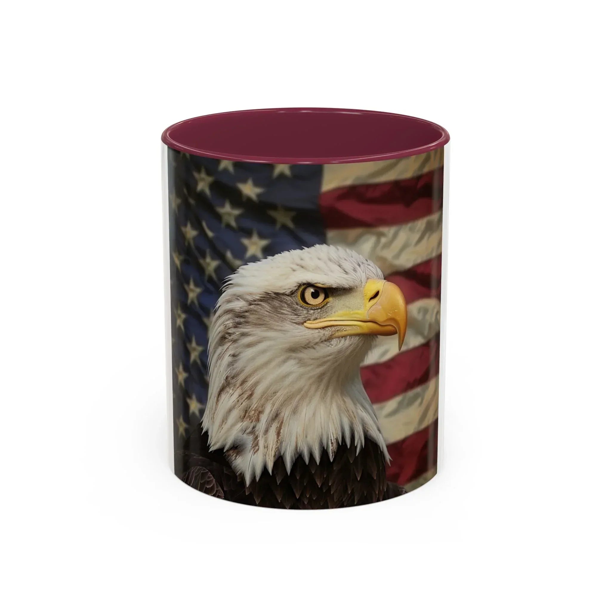 Colorful Mugs (11oz, 15oz) American eagle with American flag, fireworks all around the eagle, patriotic themed - 250 USA Celebration