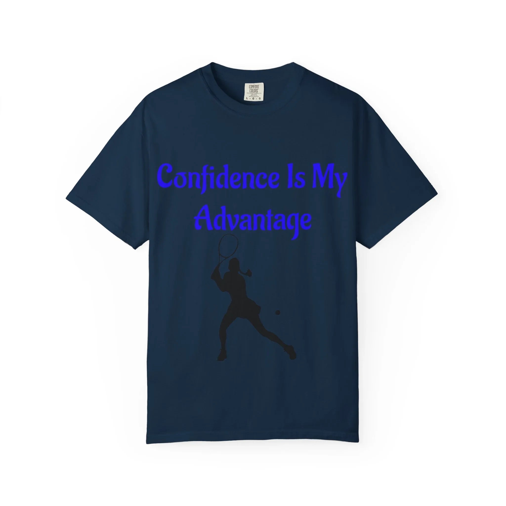 Confidence Is My Advantage Tennis Player T-Shirt | Tennis Quote Tee - 250 USA Celebration
