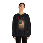 Patriotic Eagle Sweatshirt, USA Flag Crewneck, Unisex Casual Wear, Independence Day Outfit, All-American Style, Gifts for Veterans - 250 USA Celebration