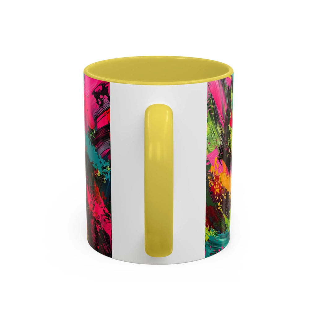 Abstract Colorful Brushstroke Mug | 11oz 15oz Ceramic - 250 USA Celebration