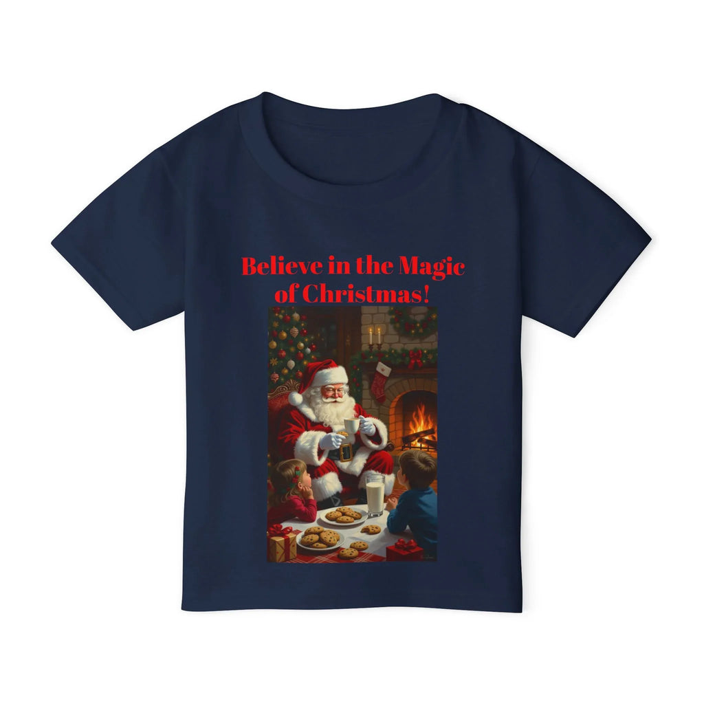 Christmas Toddler Tee, Believe in the Magic of Christmas Shirt, Cute Holiday T-shirt, Festive Kids Apparel, Kids Christmas Gift - 250 USA Celebration