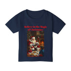 Christmas Toddler Tee, Believe in the Magic of Christmas Shirt, Cute Holiday T-shirt, Festive Kids Apparel, Kids Christmas Gift - 250 USA Celebration