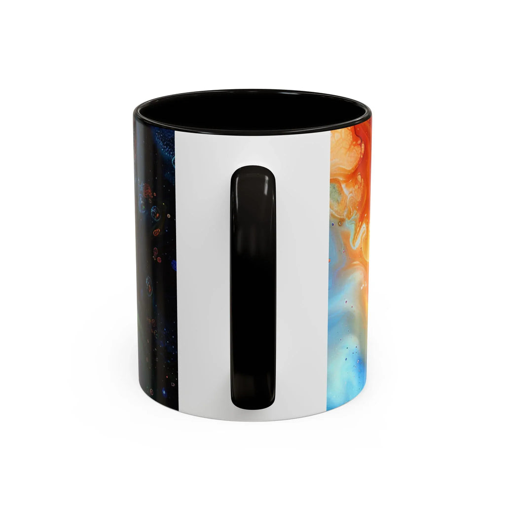 Colorful Mugs (11oz, 15oz) Intense abstract oil splat- coffee cup - 250 USA Celebration