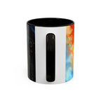 Colorful Mugs (11oz, 15oz) Intense abstract oil splat- coffee cup - 250 USA Celebration