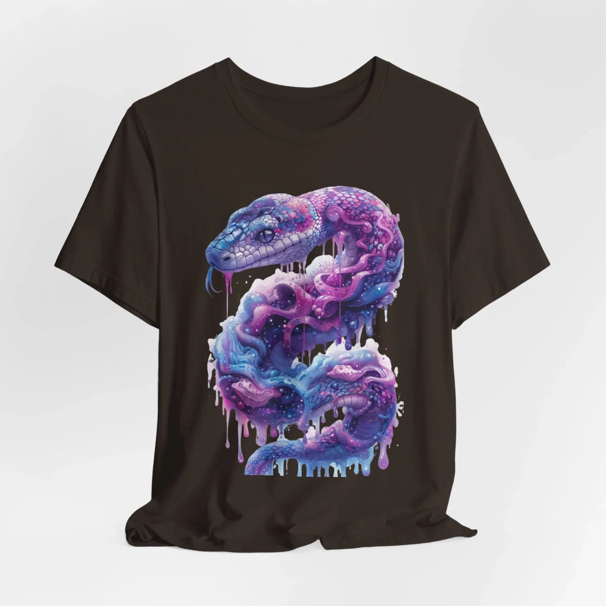 Psychedelic Rainbow Ouroboros Tee | Galaxy Fractal Mushroom Snake - 250 USA Celebration