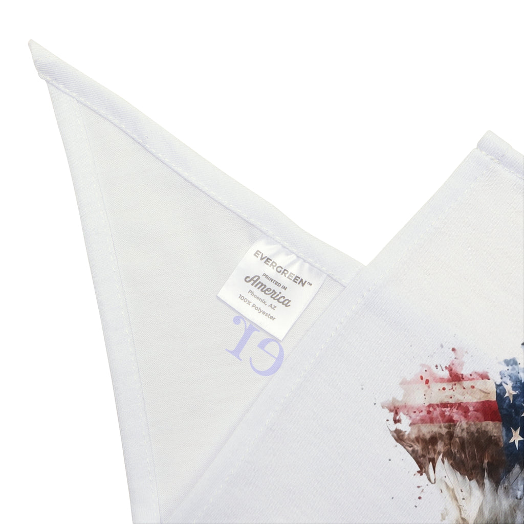 Patriotic Pet Bandana - "Star-Spangled Wagger" Bald Eagle Dog Scarf
