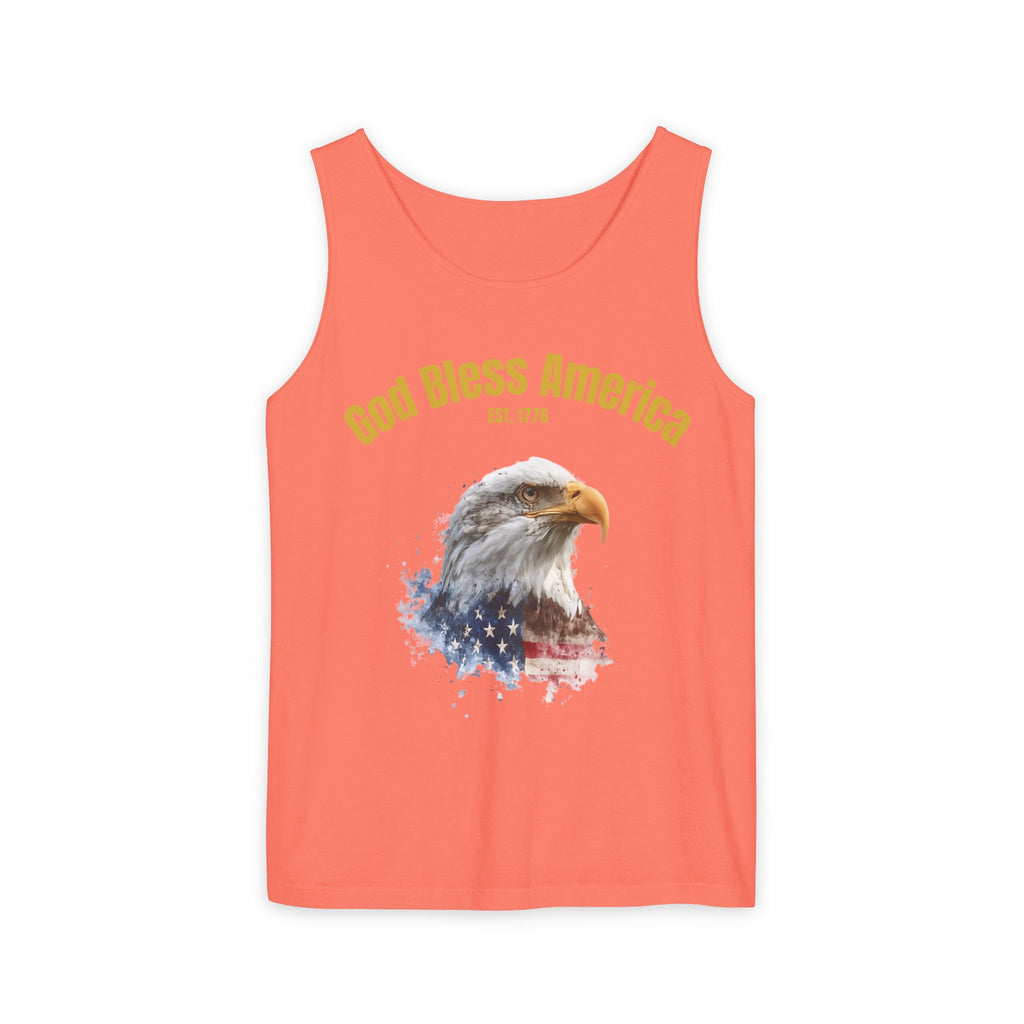 America 250 Tank Top | Official 250th Anniversary Edition American Bald Eagle watercolor flag Tank Top | Patriotic Eagle design